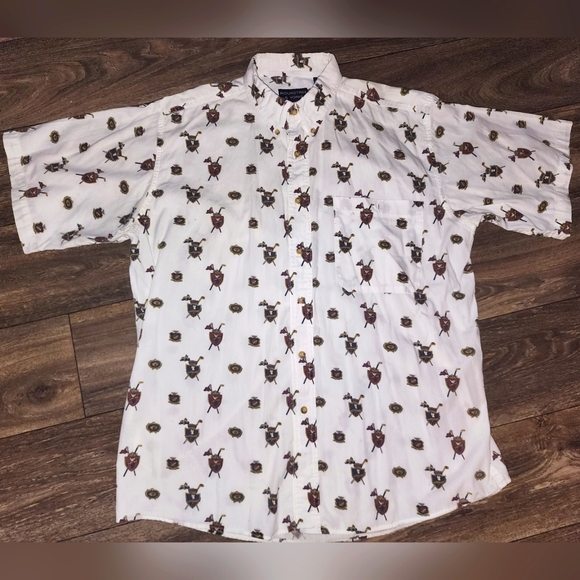 Roundtree & Yorke Other - Retro short sleeve button down shirt